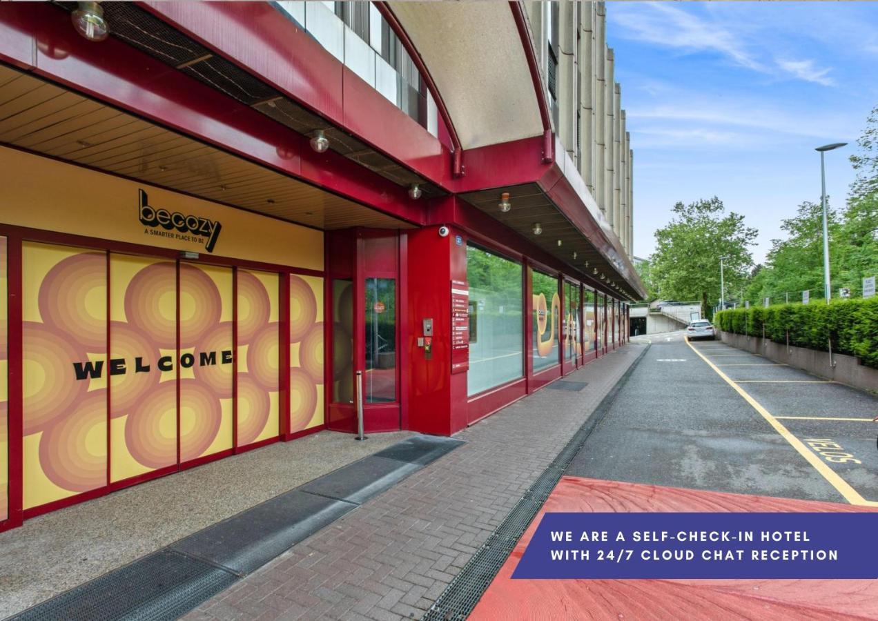 Becozy Au Parc Retro Edition Self-Check-In Rooms & Studios Fribourg Exteriör bild